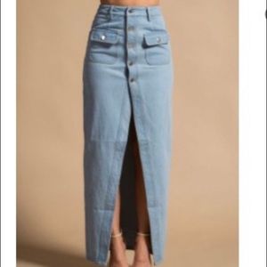 Long Jean Skirt